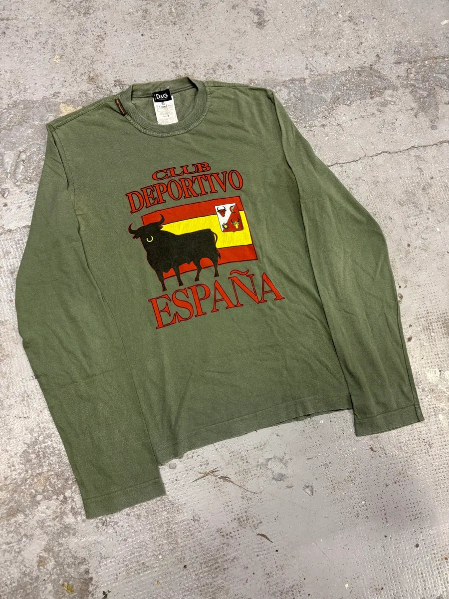 AW2003 Dolce & Gabbana Green Bull Club Spain Longsleeves snMONbT 3