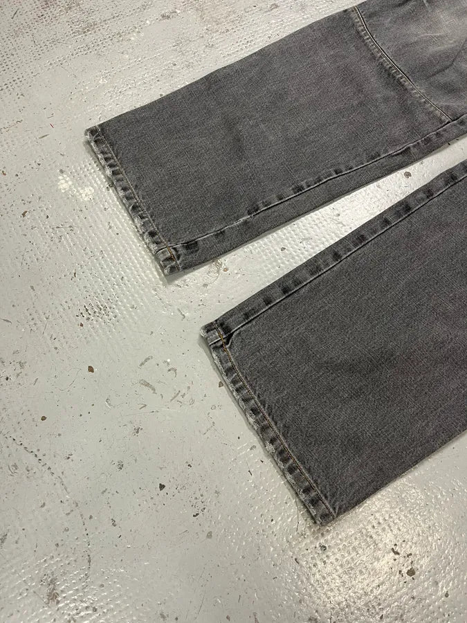 AW2003 Dolce & Gabbana Grey Anatomic Zip Bondage Denim Jeans MqwSXqJ 7