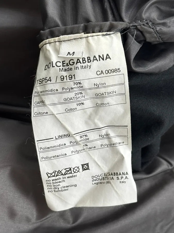 AW2003 Dolce & Gabbana Grey Brown Bondage Harness Bomber Jacket HycJPXr 18