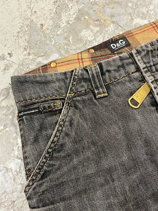 AW2003 Dolce & Gabbana Grey Brut Cargo Denim Jeans XhPTIFm 7