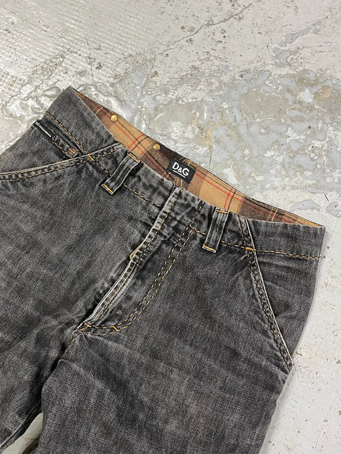AW2003 Dolce & Gabbana Grey Brut Cargo Denim Jeans XhPTIFm 5