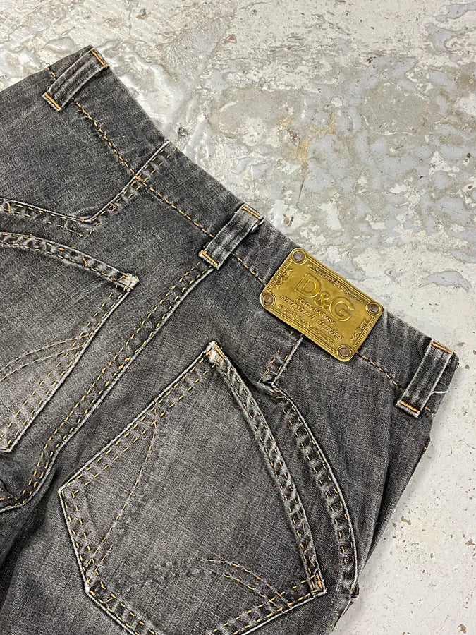 AW2003 Dolce & Gabbana Grey Brut Cargo Denim Jeans XhPTIFm 9