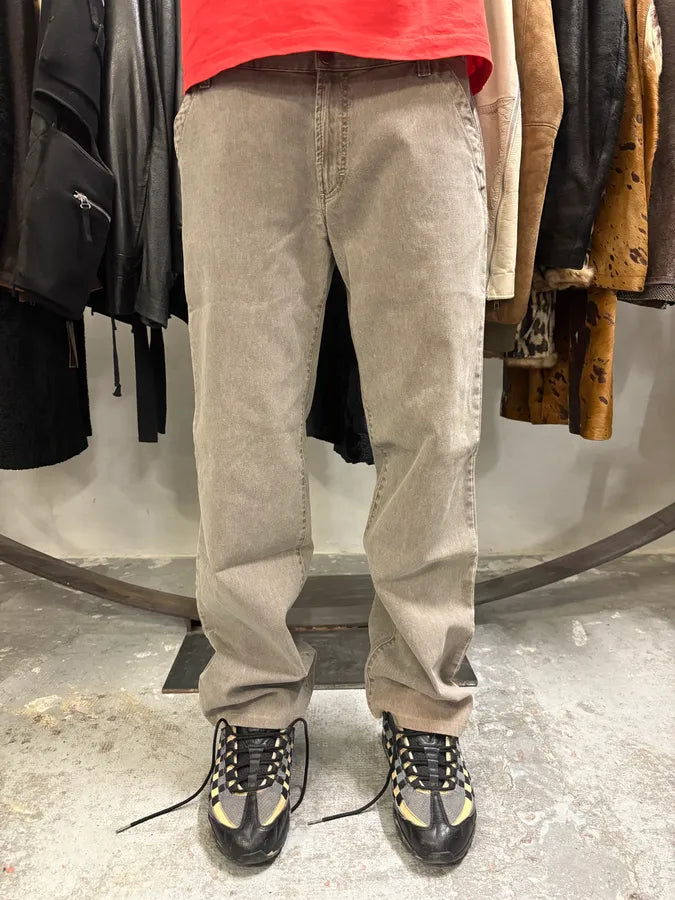 AW2003 Dolce & Gabbana Grey Cargo Straight Cozy Pants HlxWfdD 1