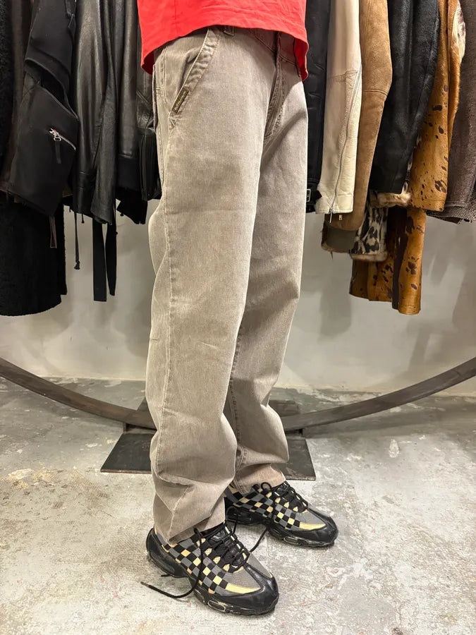 AW2003 Dolce & Gabbana Grey Cargo Straight Cozy Pants (M/L) HlxWfdD 2