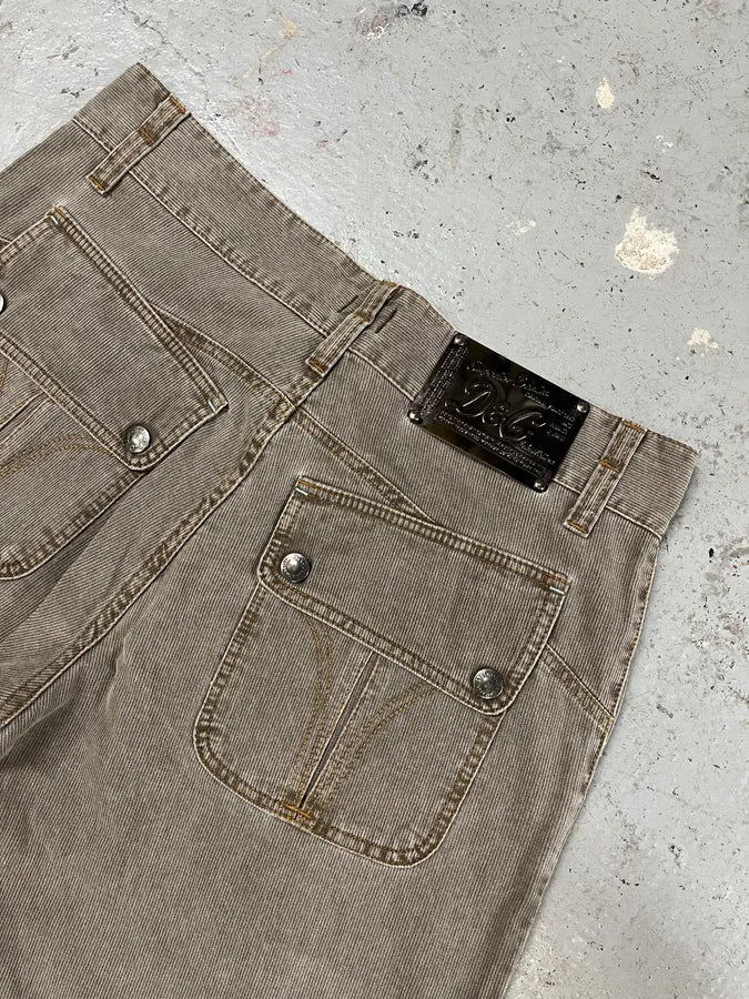 AW2003 Dolce & Gabbana Grey Cargo Straight Cozy Pants (M/L) HlxWfdD 7