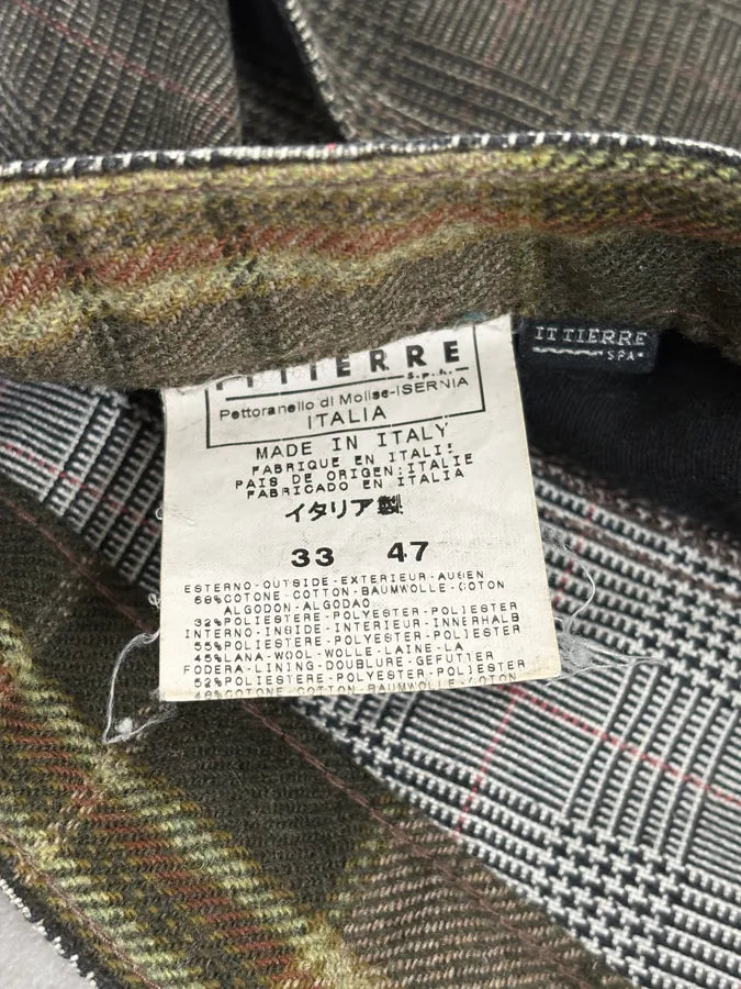 AW2003 Dolce & Gabbana Grey Checkered Pants mQmDTGE 12