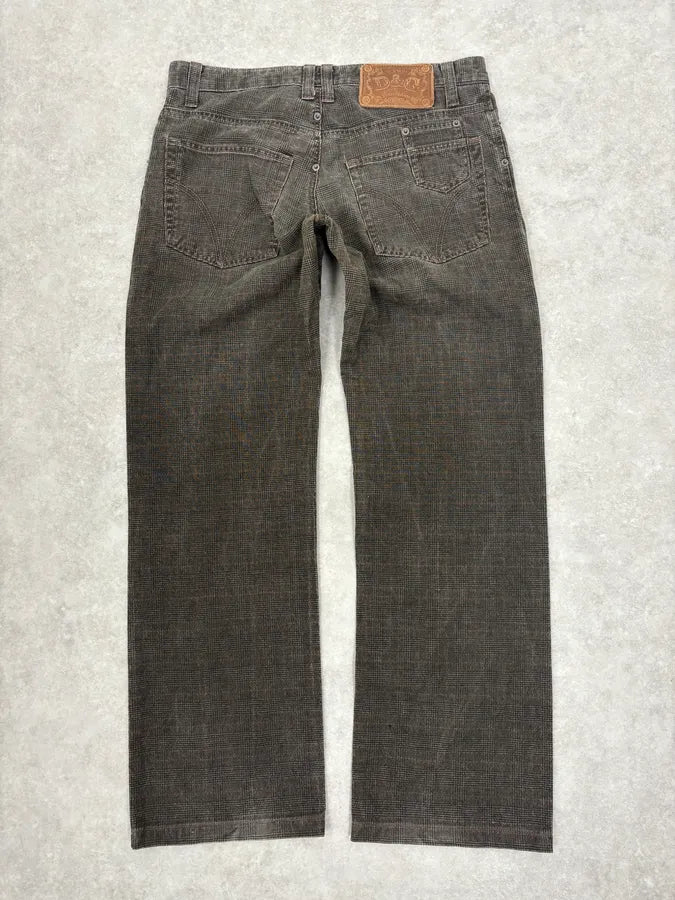 AW2003 Dolce & Gabbana Grey Checkered Pants mQmDTGE 6