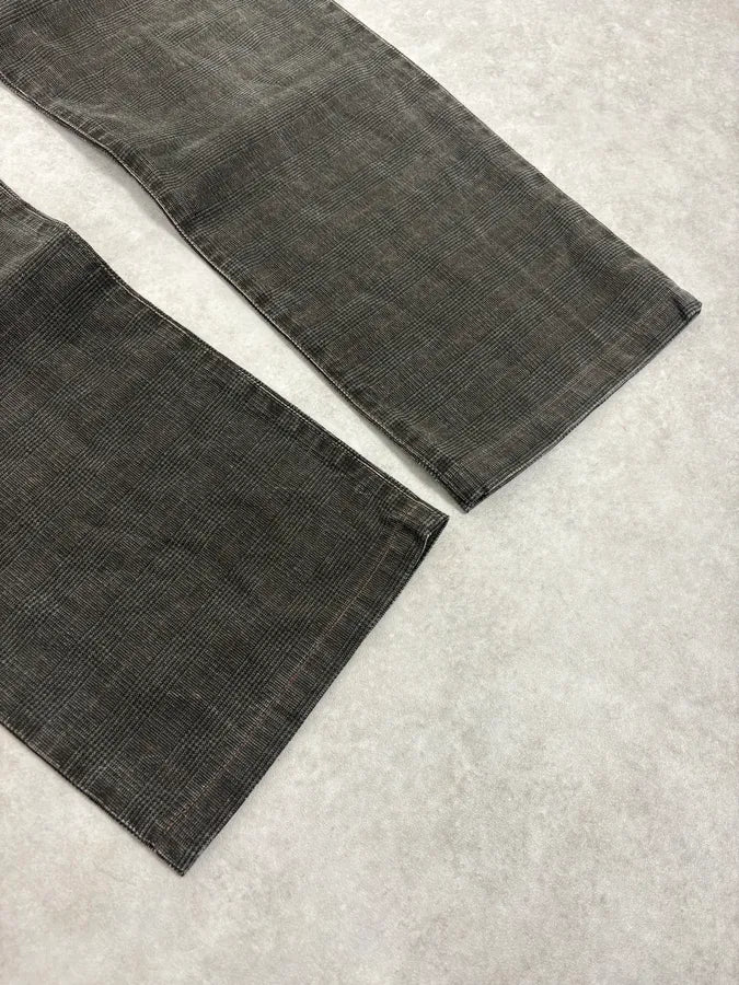 AW2003 Dolce & Gabbana Grey Checkered Pants mQmDTGE 7