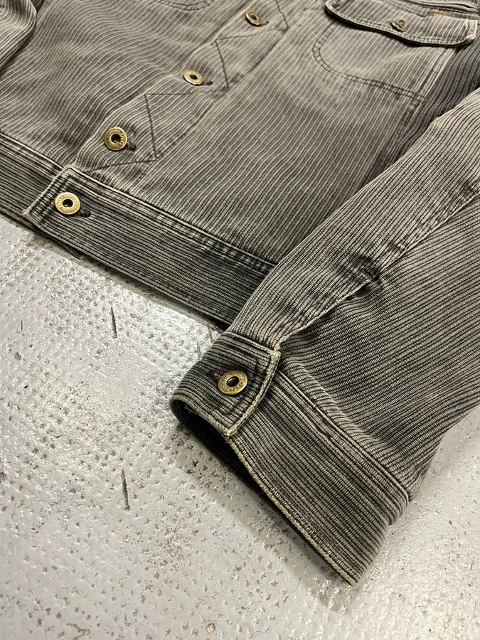AW2003 Dolce & Gabbana Grey Corduroy & Green Jacket cJaANcR 5