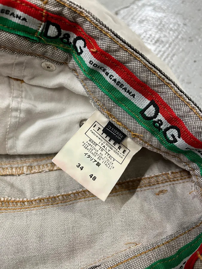 AW2003 Dolce & Gabbana Grey Denim Jeans (M) taSSjgf 8
