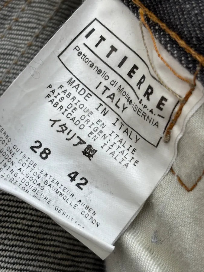 AW2003 Dolce & Gabbana Grey Denim Logo Jeans LUajGpW 11