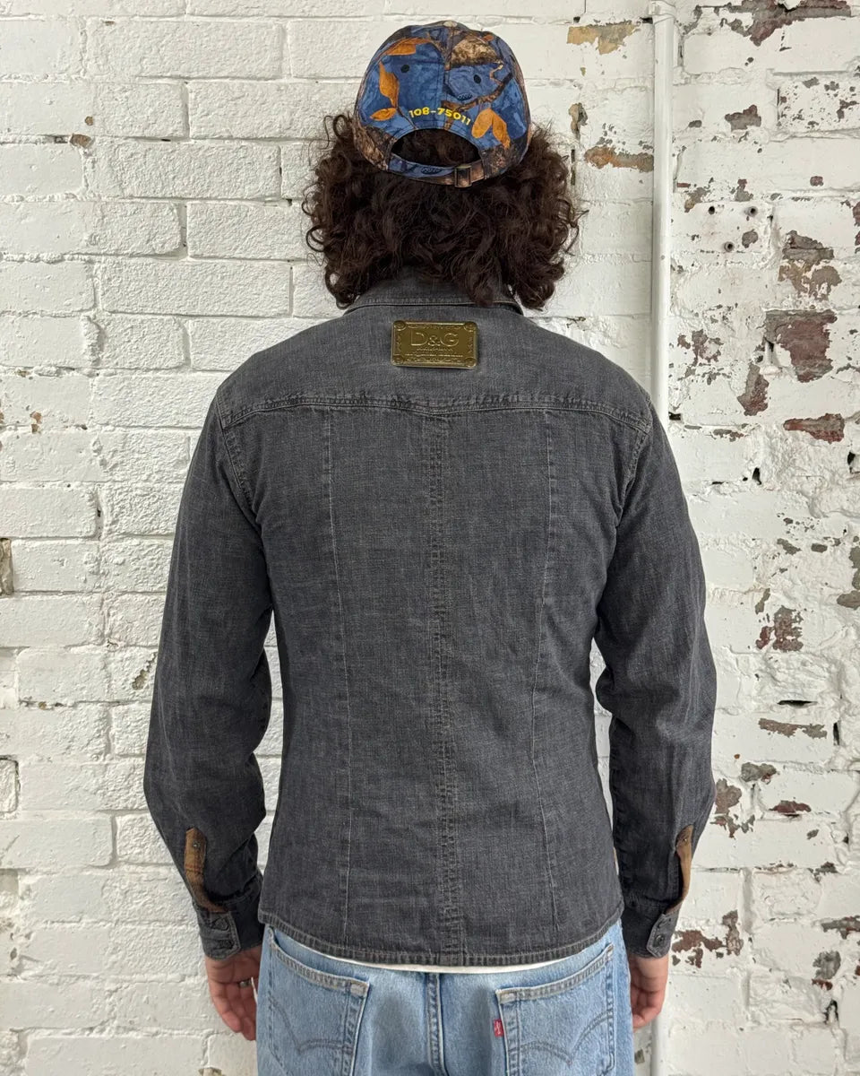 AW2003 Dolce & Gabbana Grey Denim Shirt ulJaXTV 2