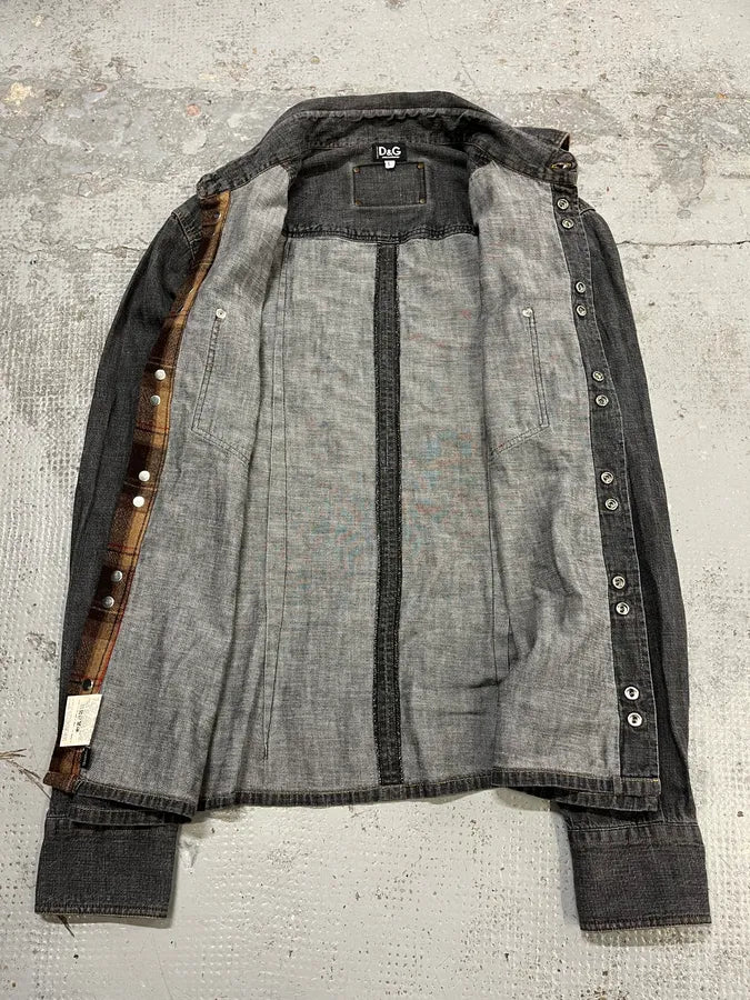 AW2003 Dolce & Gabbana Grey Denim Shirt ulJaXTV 7