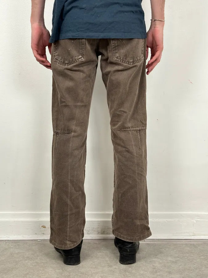 AW2003 Dolce & Gabbana Detachable Waist Brown Denim Zip-Leg Jeans abUprVq 2