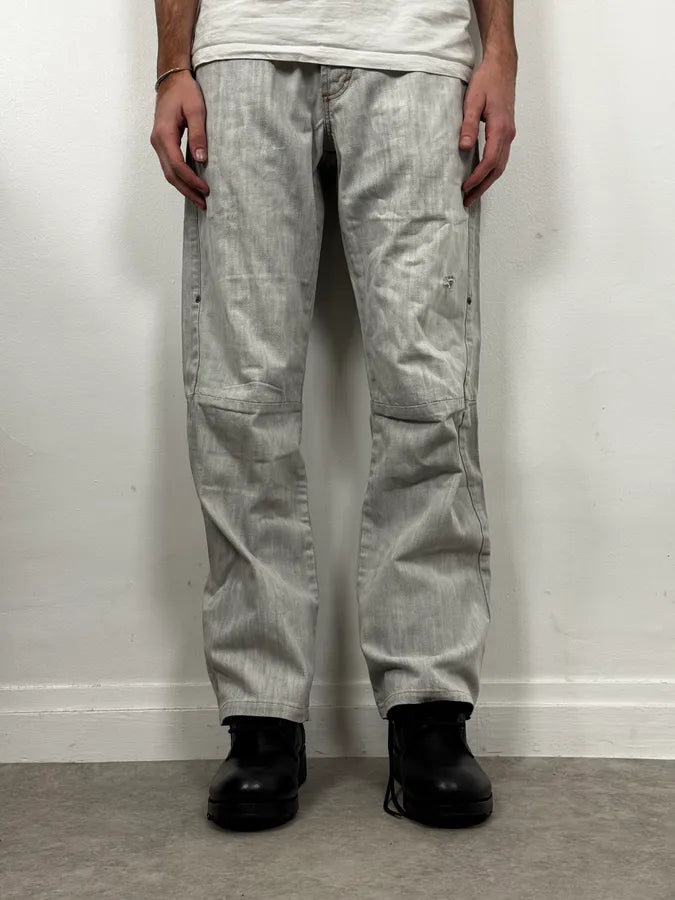SS2004 Dolce & Gabbana Grey Faded Denim Jeans  hGphCvE 1