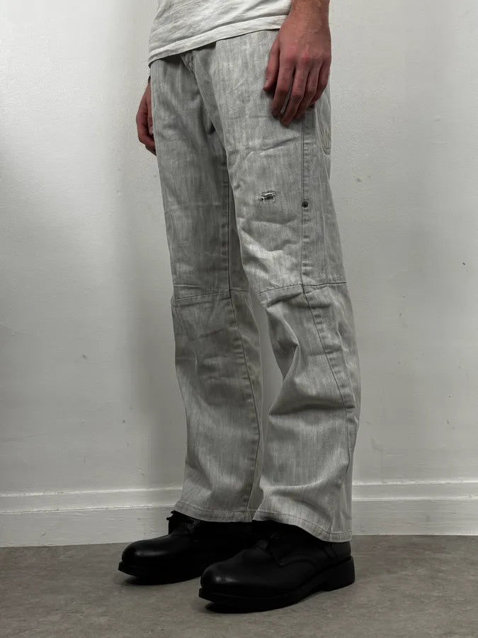 AW2003 Dolce & Gabbana Grey Faded Denim Jeans  hGphCvE 2