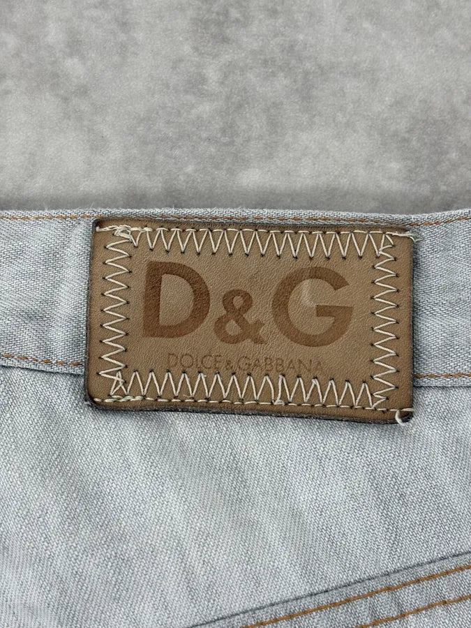 SS2004 Dolce & Gabbana Grey Faded Denim Jeans  hGphCvE 8