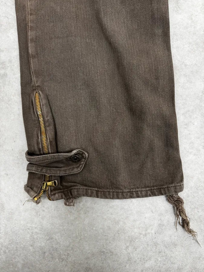 AW2003 Dolce & Gabbana Grey Khaki Cargo Pants OIUUuog 7