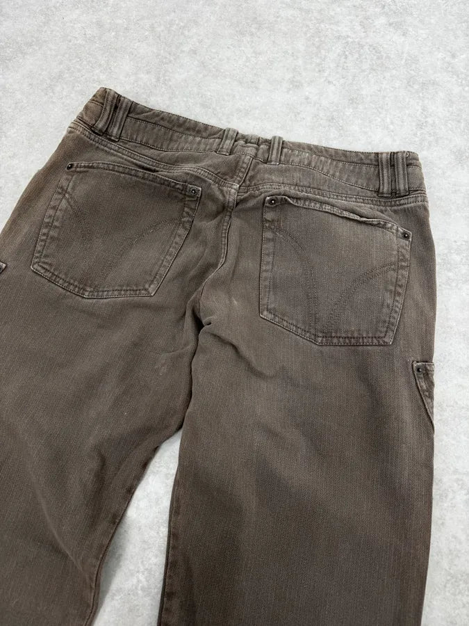 AW2003 Dolce & Gabbana Grey Khaki Cargo Pants OIUUuog 6