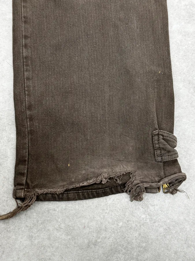 AW2003 Dolce & Gabbana Grey Khaki Cargo Pants OIUUuog 8