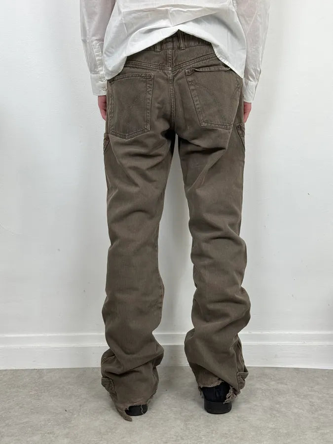 AW2003 Dolce & Gabbana Grey Khaki Cargo Pants OIUUuog 3
