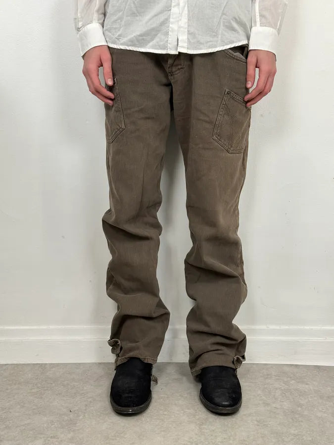 AW2003 Dolce & Gabbana Grey Khaki Cargo Pants OIUUuog 1