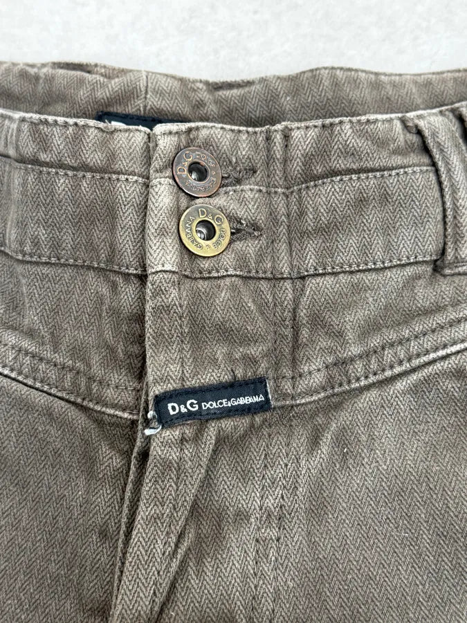 AW2003 Dolce & Gabbana Grey Khaki Cargo Pants OIUUuog 9