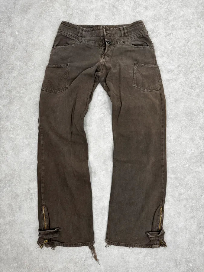 AW2003 Dolce & Gabbana Grey Khaki Cargo Pants OIUUuog 0