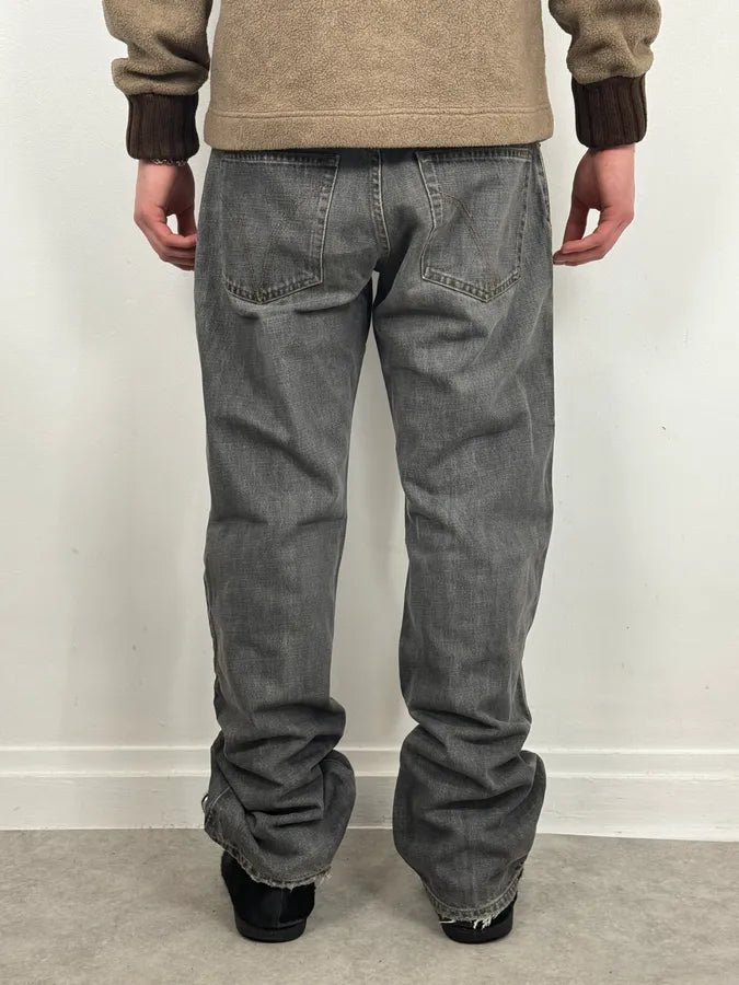 AW2003 Dolce & Gabbana Grey Large Denim Jeans uzMEvZg 1