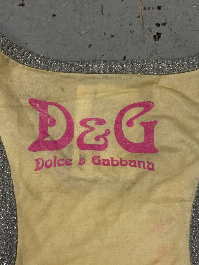 AW2003 Dolce & Gabbana Grey Modern Face Tank Top fGdwEhp 6