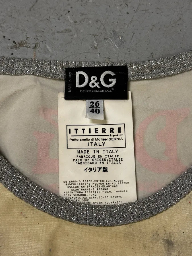 AW2003 Dolce & Gabbana Grey Modern Face Tank Top fGdwEhp 7