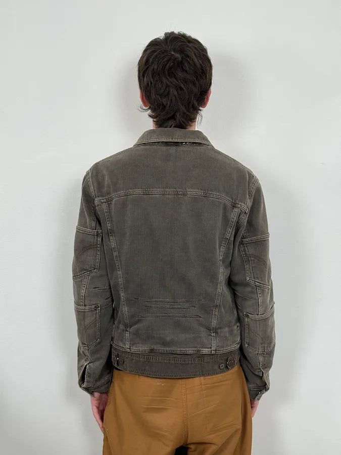 AW2003 Dolce & Gabbana Grey Multi Pockets Denim Jacket DellZVk 2