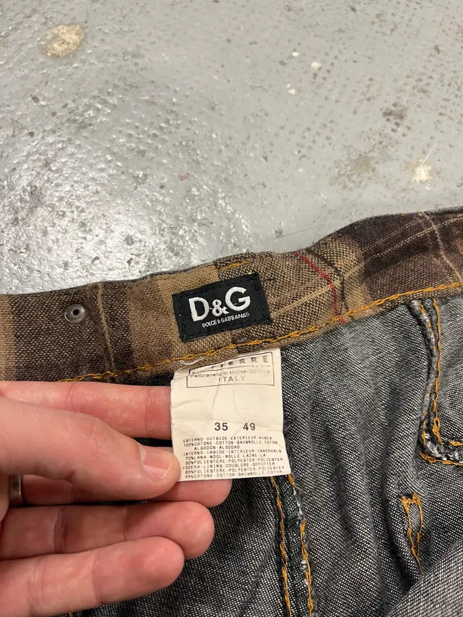 AW2003 Dolce & Gabbana Grey Raw Cargo Denim Jeans hnzfKJA 10