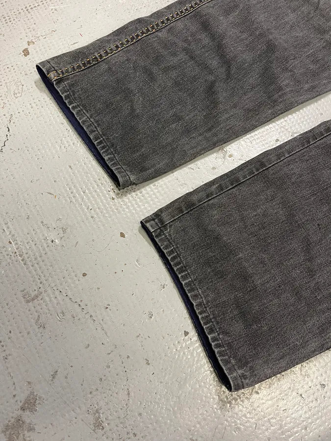 AW2003 Dolce & Gabbana Grey Raw Cargo Denim Jeans hnzfKJA 5