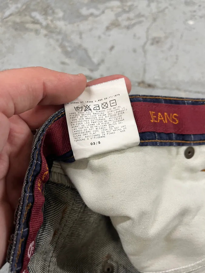 AW2003 Dolce & Gabbana Grey Raw Denim Cargo Jeans XAGEWDw 12