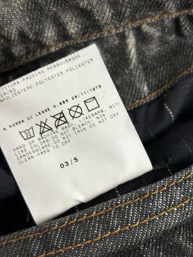 AW2003 Dolce & Gabbana Grey Raw Denim Jacket SLaDBDc 14