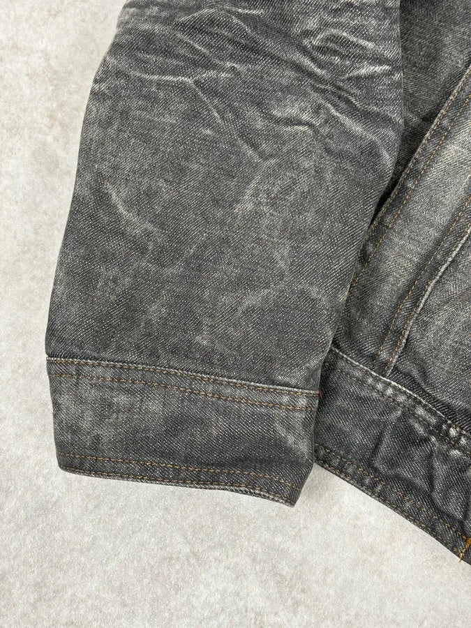 AW2003 Dolce & Gabbana Grey Raw Denim Jacket SLaDBDc 11