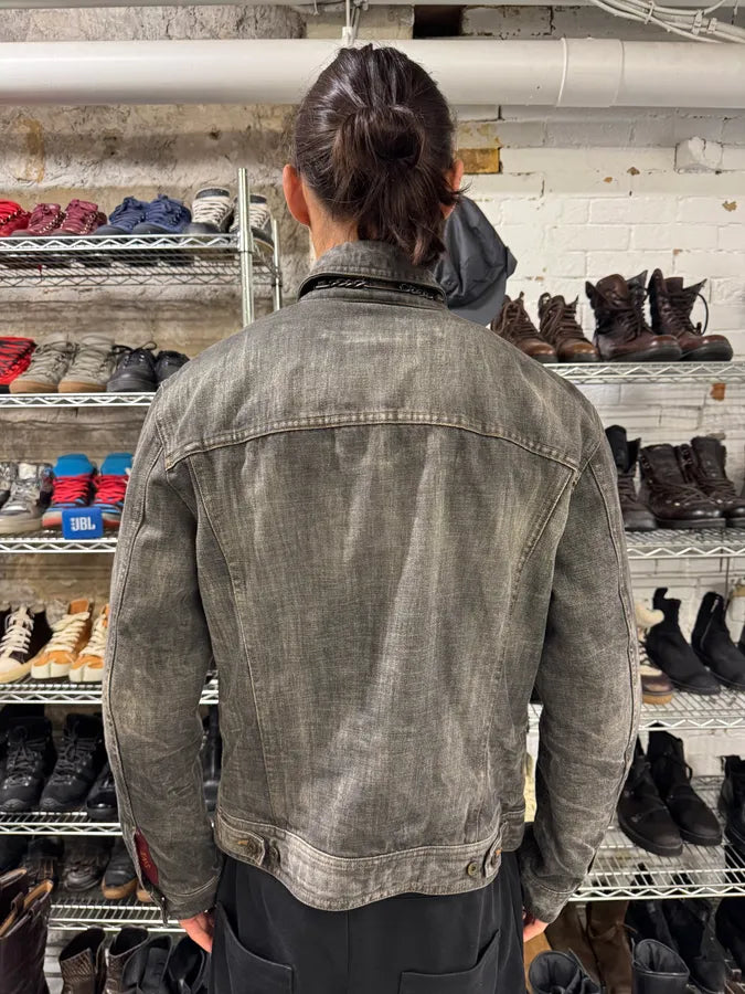 AW2003 Dolce & Gabbana Grey Raw Denim Jacket (M) ePtVmkq 2