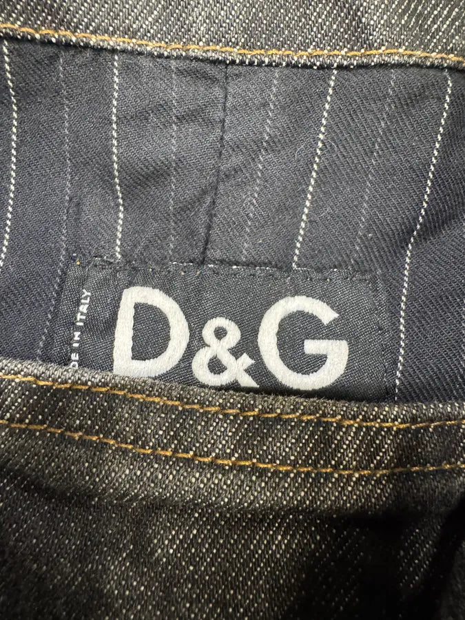 AW2003 Dolce & Gabbana Grey Raw Denim Jacket (M) ePtVmkq 7