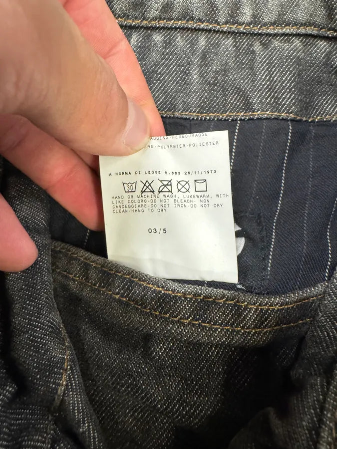 AW2003 Dolce & Gabbana Grey Raw Denim Jacket (M) ePtVmkq 9