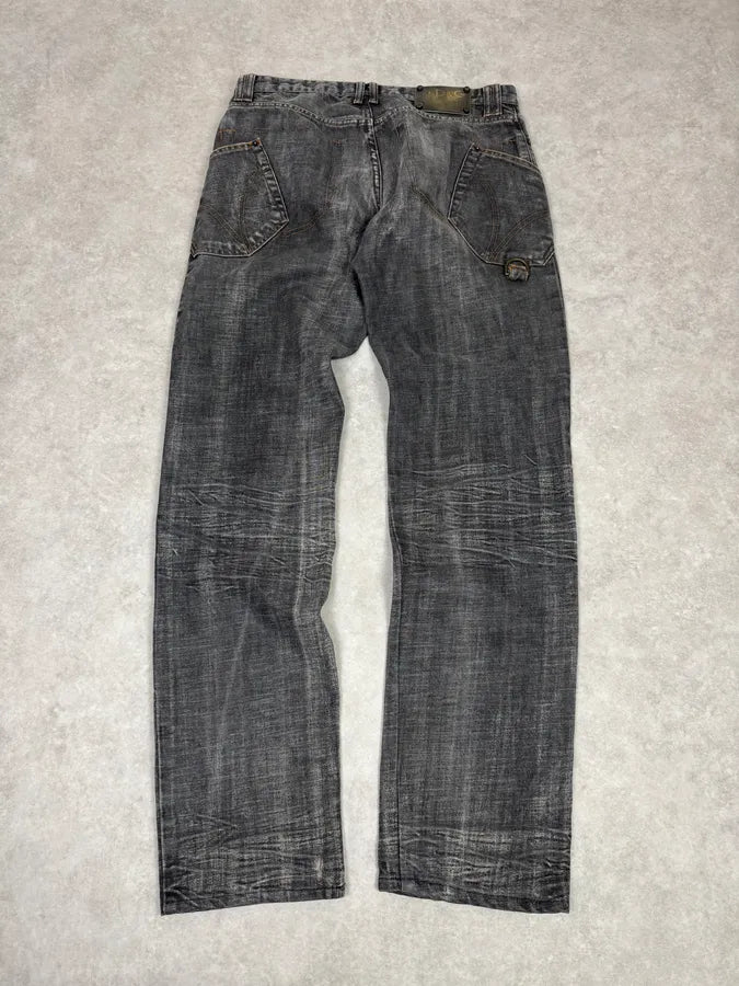 AW2003 Dolce & Gabbana Grey Raw Denim Jeans EAiQmsU 4
