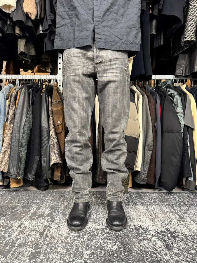 AW2003 Dolce & Gabbana Grey Raw Denim Jeans EAiQmsU 2