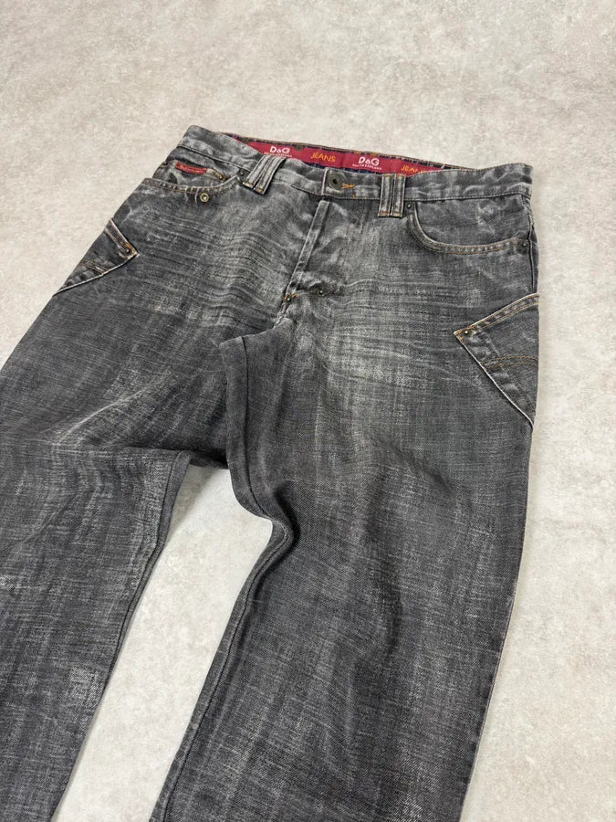 AW2003 Dolce & Gabbana Grey Raw Denim Jeans EAiQmsU 5