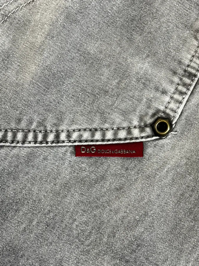 AW2003 Dolce & Gabbana Grey Raw Denim Cozy Jeans owNmSPG 8