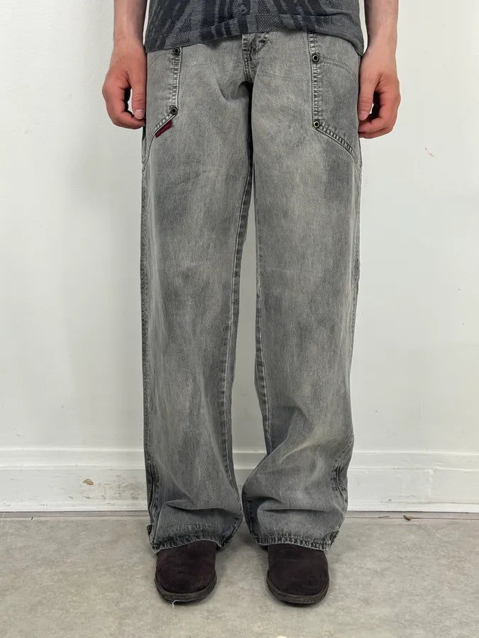 AW2003 Dolce & Gabbana Grey Raw Denim Cozy Jeans owNmSPG 1