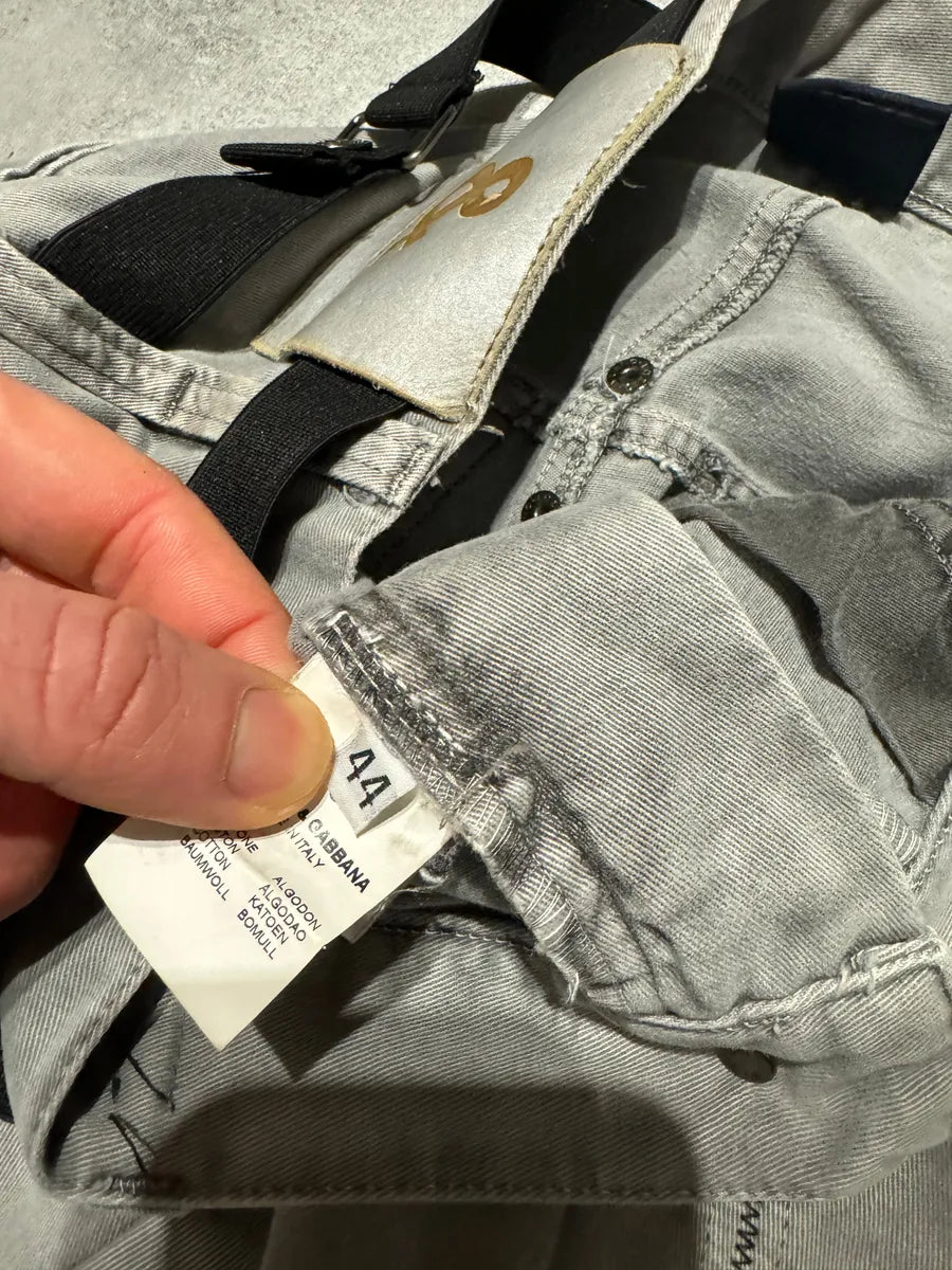 AW2003 Dolce & Gabbana Grey Relaxed Bondage Strapped Pants (S) 5