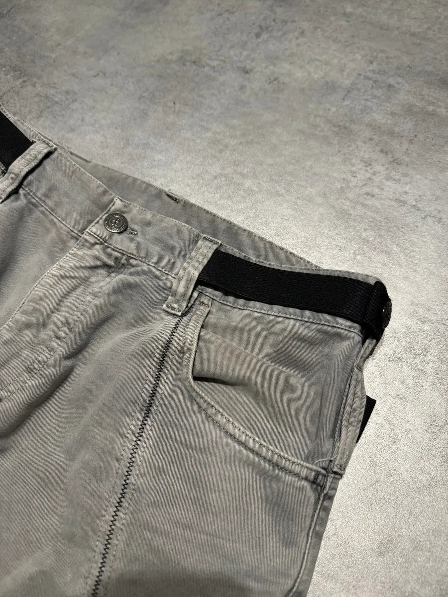 AW2003 Dolce & Gabbana Grey Relaxed Bondage Strapped Pants (S) 7