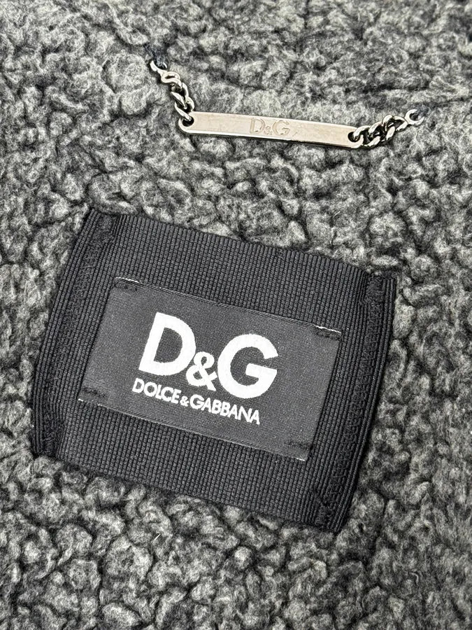 AW2010 Dolce & Gabbana Grey Technical Leather Hooded Jacket epjwHes 12