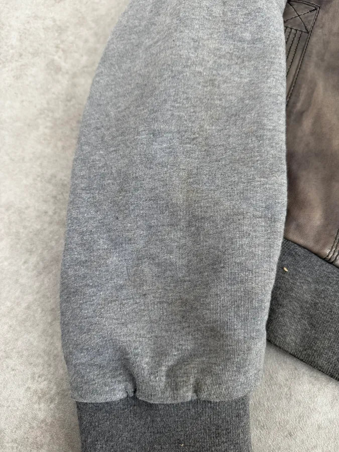 AW2010 Dolce & Gabbana Grey Technical Leather Hooded Jacket epjwHes 9