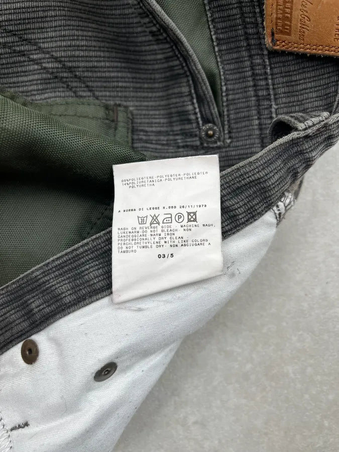 AW2003 Dolce & Gabbana Hybrid Khaki Cargo Pants ExqiWAX 12